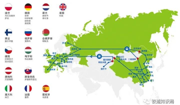 中欧班列有哪些路线？有什么运输当苦衷项？