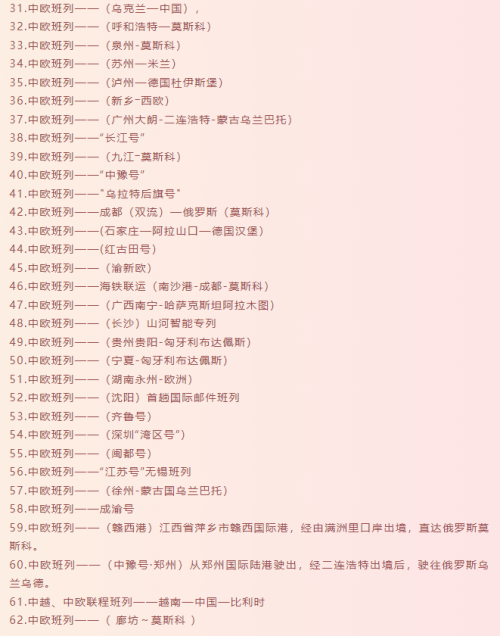 中欧班列有哪些路线？有什么运输当苦衷项？